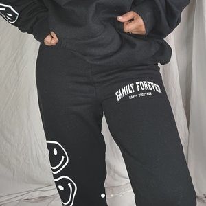 Family forever unisex sweatpants / matching baby onesie